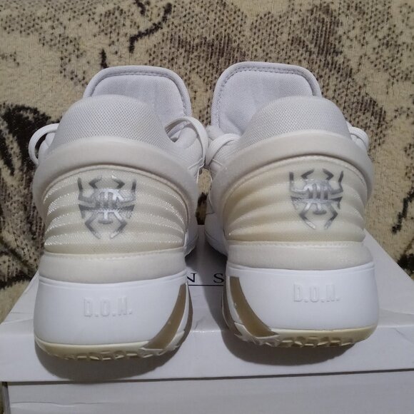 Adidas D.O.N Issue #2 Donovan Mitchell Triple White Cloud Basketball Shoes - Picture 5 of 6